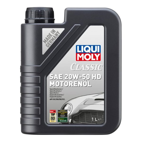Classic Motoroil SAE 20W-50 HD - Image 1