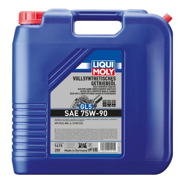 Fully Synthetic Gear Oil (GL5) SAE 75W-90 - Image 3